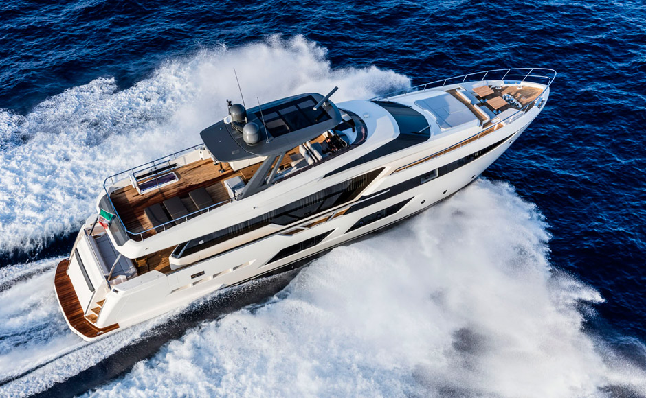 New for 2018: Ferretti Yachts 920 is a collection of high-end brands