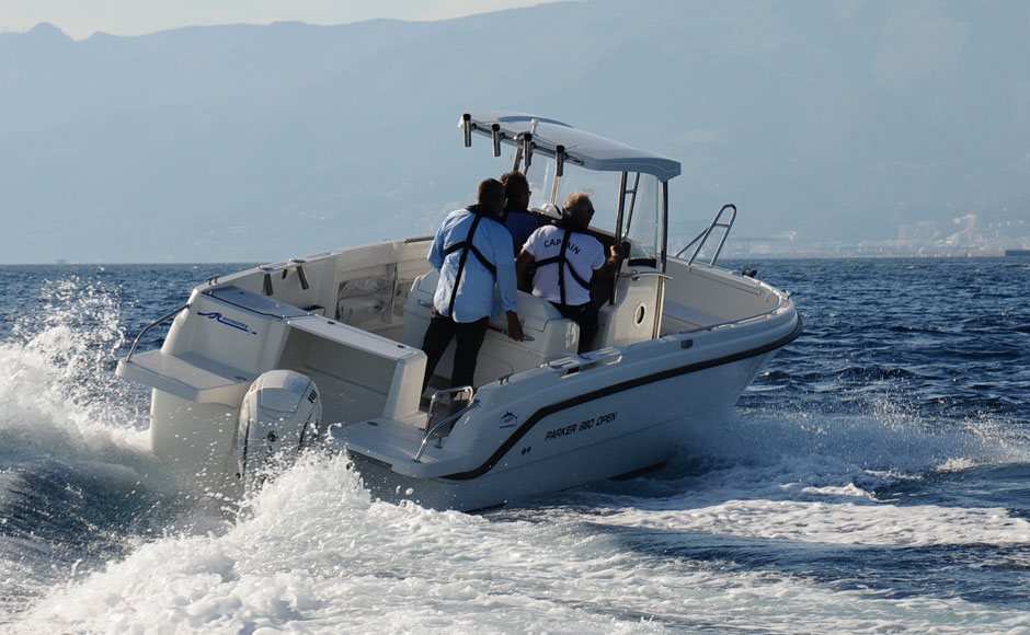 Parker 660 Open with Evinrude K150 G2 can be many things at once