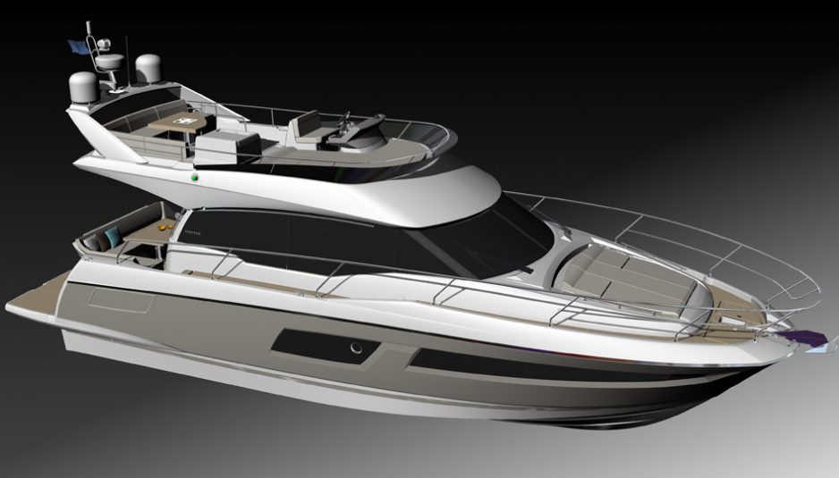 Prestige 460: from Miami Boat Show here's the new flybridge